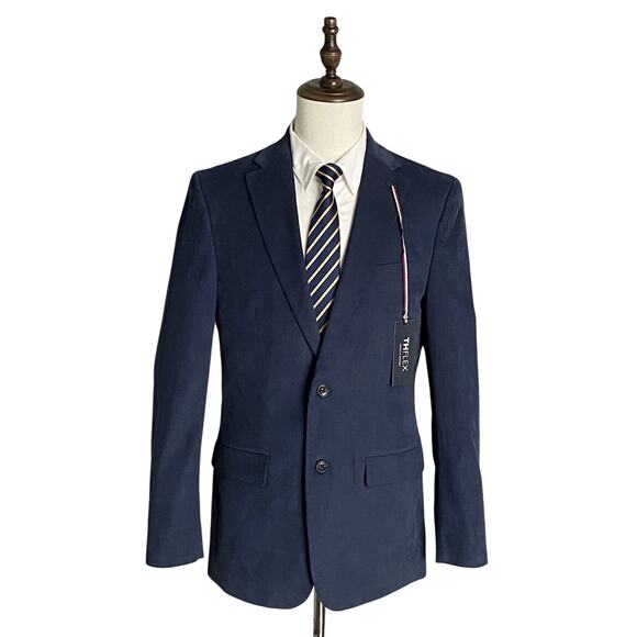 Tommy Hilfiger Other - Tommy Hilfiger Sport Coat Men's 40 Long TH Flex Corduroy Lined Conrad Blue NEW